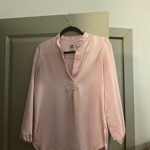 Anne Klein Pink Button Up Blouse